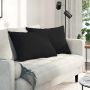 Sofa Pagalvės 2 pcs Juoda 70 x 50 cm audinys