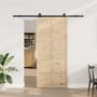 Slankios durys Natūrali 80 x 208 cm Pušies medienos masyvas