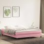 Box Spring Lova be čiužinio Rožinė 180x220 cm aksomas