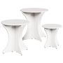 Kavos staliukas 3 pcs Balta