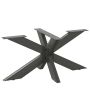 Kavos staliuko koja, voro formos, antracito spalvos, 98x58x(42-43) cm, plienas