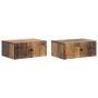 Šalia lovos spintelė 2 pcs Sendintos medienos 49 x 34,5 x 20 cm
