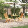 Sulankstomas bistro rinkinys 3 pcs Ruda Kietos akacijos mediena