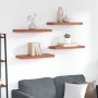 Sieninė lentyna 4 pcs Raudona 60 x 23 x 4 cm Apdirbta mediena