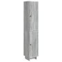 Spintelė 2 pcs Pilka Sonoma 34,5 x 33 x 90 cm Apdirbta mediena