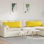 Sofa Pagalvės 2 pcs Šviesi geltona 120 x 40 cm audinys