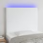 Galvūgalis su LED, baltos spalvos, 90x5x118/128 cm