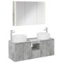 Vonios spintos komplektas 4 pcs Betono pilka