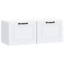 Sieninė TV spintelė Balta 78,5 x 31 x 30 cm Apdirbta mediena