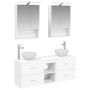 Vonios spintos komplektas 5 pcs Balta 50 x 14,5 x 70 cm