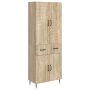 Spintelė 2 pcs Sonoma ąžuolas 66 x 34,5 x 89,5 cm