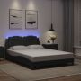 Lovos rėmas, Viana, su LED be čiužinio, pilkos spalvos, 140x200cm