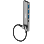 Goobay Slim 4-Port USB Hub, USB-C to USB-C/USB-A, 5 Gbit/s | 76562