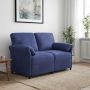 Dvitaškė sofa Policijos mėlyna 138 x 83 x 95 cm Aksomas