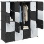 Storage Cube Organizer su 16 kubelių ir pakabinamų strypų PP