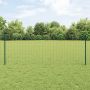 Tvora su stulpais Žalia 0,8 x 10 m Plienas ir PVC