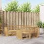 Lauko sofos komplektas 7 pcs Balta 247 x 128,5 x 73 cm