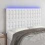 Galvūgalis su LED, baltos spalvos, 144x5x118/128 cm
