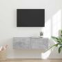 TV sieninė spintelė Betoninė 98 x 31 x 29,5 cm Apdirbta mediena