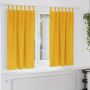 Užtemdymo užuolaidos 2 pcs Garučių geltona 140 x 175 cm Aksomas