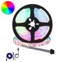 LED juosta 2 pcs Juoda ir permatoma 210 x 0,8 x 0,3 cm
