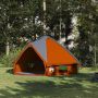 Teepee palapinė su stogu Pilka ir oranžinė 490 x 410 x 210 cm