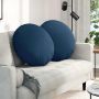 Sėdynių pagalvėlės 2 pcs Mėlyna Ø80 x 29 cm audinys