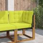 Lauko sofa pagalvėlė 3 pcs Žalia Poliesteris