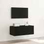 TV sieninė spintelė Juodas ąžuolas 80 x 35 x 31 cm
