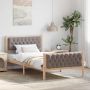 Lovos rėmas Taupe 100 x 200 cm Kietos pušies mediena