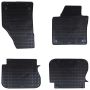 Automobilių kilimėlis 4 pcs Juodas tinkamas VW CADDY BS Guma