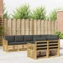 Lauko sofos komplektas 8 pcs Balta ir antracito