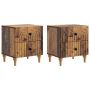 Šalia lovos spintelė 2 pcs Sendintos medienos 43 x 34,5 x 48 cm