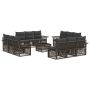 Sodo Sofų Rinkinys 13 pcs Pilka poliratanas