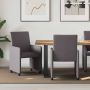 Valgomojo Kėdės su Ratukais 2 pcs Pilka 57 x 66 x 94 cm