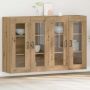 Sieniniai baldai 2 pcs Amatininkų ąžuolas 69,5 x 34 x 90 cm