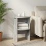Šoninė spintelė 2 pcs Betono Pilka Ø40 x 50 cm Dirbtinė mediena