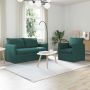 Sofa 2 pcs Tamsiai žalia 196 x 82 x 85 cm audinys