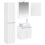Vonios spintos komplektas 5 pcs Balta 50 x 14,5 x 70 cm