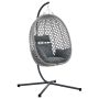 Kabantis kiaušinis anthracite and grey 104 x 100 x 191 cm