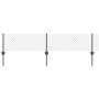 Tvora su stulpais Pilka 0,4 x 10 m Plienas ir PVC