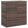 Sodo dėžė pagalvėlėms, ruda, 100x49x103,5cm, PE ratanas