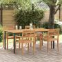 Lauko stalas Natūrali ir juoda 180 x 90 x 75 cm