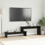 TV spintelių komplektas Juodas ąžuolas 180,5 x 30 x 43 cm