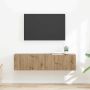 TV sieninė spintelė 2 pcs Meistrų ąžuolas 60 x 31 x 29.5 cm