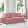 Sofa Rožinė 228 x 78 x 80 cm Aksomas