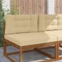 Lauko sofa pagalvėlė 2 pcs Smėlio Poliesteris