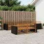 Lauko sofos komplektas 7 pcs Natūrali