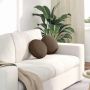 Sėdynių pagalvėlės 2 pcs Ruda Ø30 x 13 cm audinys