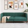 Dvivietė sofa, tamsiai žalios spalvos, audinys